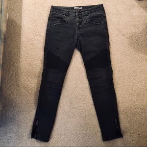 FREE PEOPLE Seamed Moto Skinny in Moonlight